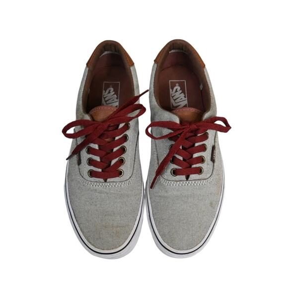 Vans Era 59 Oxford and Leather Gray Skate Shoe Sneaker in Gray - Picture 3 of 9